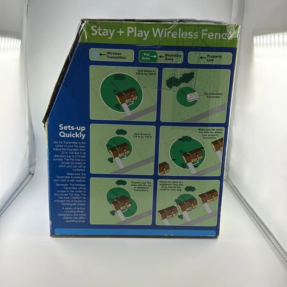 PETSAFE Stay + Play Wireless Fence for Dogs NEW in Open Box